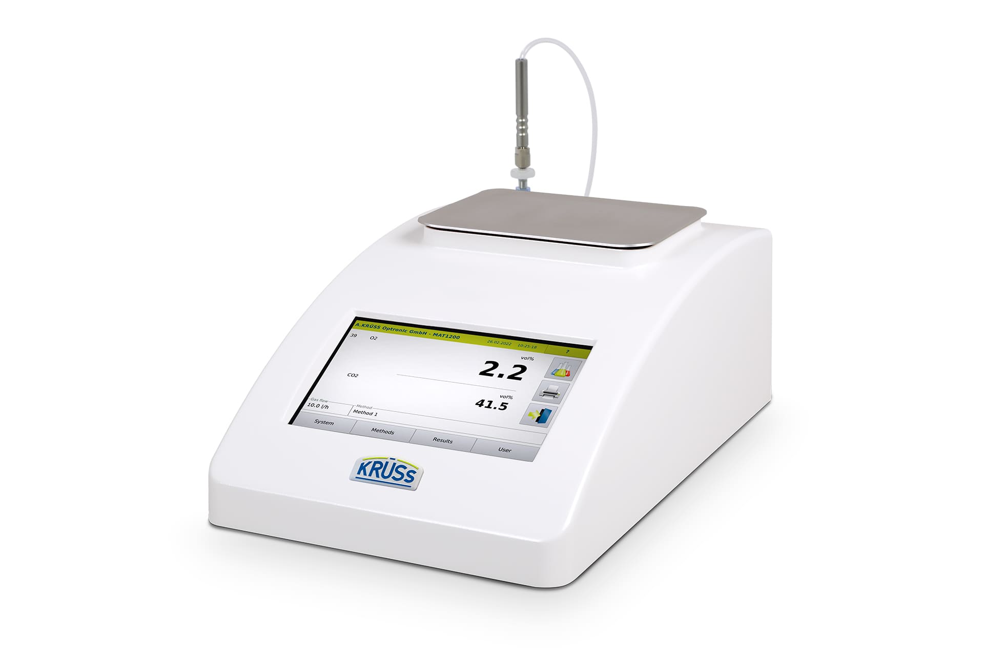 Analizador de gas MAT1200 para medición de O2 y CO2
